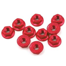 Yeah Racing YEA-LN-M4S-RD  Red Aluminum 4mm Serrated Wheel Nuts (10)