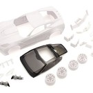 Kyosho KYOMZN196  Mini-Z Corvette ZR1 White Body Set w/ Wheels