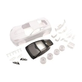 Kyosho KYOMZN196  Mini-Z Corvette ZR1 White Body Set w/ Wheels