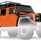 Traxxas TRA8011A  Land Rover Defender Adventure Orange Body w/ Cage & Accessories