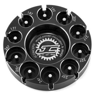 J Concepts JCO2586-2  JConcepts Aluminum 48P Pinion Puck Modified Range (Black)