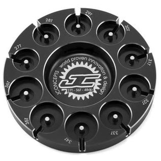 J Concepts JCO2587-2  JConcepts Aluminum 48P Pinion Puck Stock Range (Black) 25872