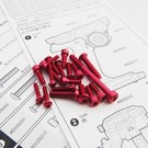 Hiro Seiko 48409  Hiro Seiko M17 Light Weight Screw Set (Red)