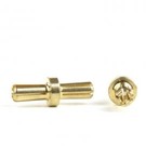 Avid RC AV1092-55  Gold Dual 5mm Battery Bullets (2)