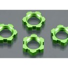 Traxxas TRA5353A  17mm Green Alum Splined Wheel Nuts(4)