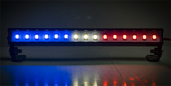 LED-BAR-5P Light Bar - Police(Red, White, and Blue Lights) - Michael's RC Hobbies