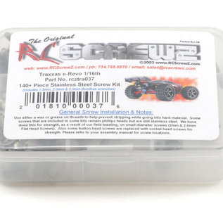 RC SCREWZ RCZTRA037  RC Screwz Traxxas 1/16th E-Revo Screw Set