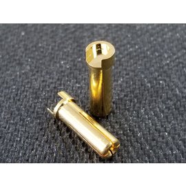 SMC SMC1006 5mm gold plated pure Male connectors plugs (2)