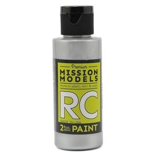 Mission Models MIOMMRC-017  Racing Silver Acrylic Lexan Body Paint (2oz)