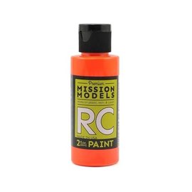 Mission Models MIOMMRC-045  Flourescent Racing Orange Acrylic Lexan Body Paint (2oz)