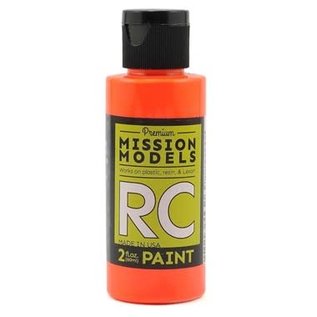Mission Models MIOMMRC-045  Flourescent Racing Orange Acrylic Lexan Body Paint (2oz)