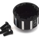 HOT RACING HRAAON1101  1/8 Aluminum Differential Carrier Case (Black)  Kraton Outcast Senton Talion  Typhon