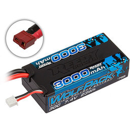 Team Associated ASC758  Wolfpack 2S 7.4v 3000mAh 30C LiPo Shorty w/ Deans