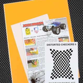 XXX Main M006L Distorted Checkers 2 Paint Mask Kit