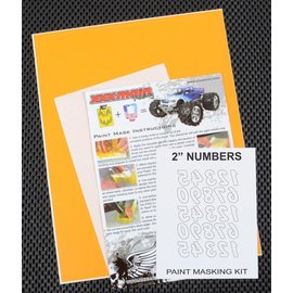 XXX Main M011L 2" Reverse Numbers Paint Mask Kit