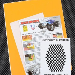 XXX Main M002L Distorted Checkers Paint Mask Kit