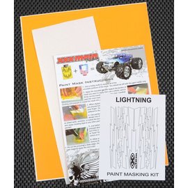 XXX Main XXXM010L Lightning Bolts Paint Mask Kit