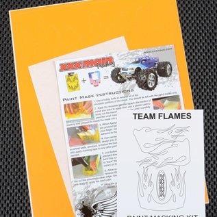 XXX Main XXXM035L Team Flames Paint Mask Kit