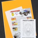XXX Main XXXM032L Face Flames Paint Mask Kit