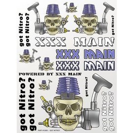 XXX Main XXXS001  Got Nitro? Sticker Sheet