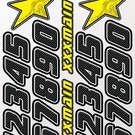 XXX Main XXXS036  Numbers Carbon Sticker Sheet