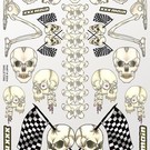 XXX Main S004  Skeletons Sticker Sheet