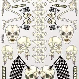 XXX Main S004  Skeletons Sticker Sheet