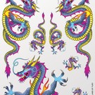 XXX Main XXXS016  Claws of Fury Sticker Sheet