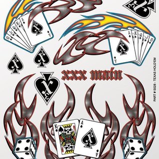 XXX Main XXXS028  Texas Holdem Sticker Sheet