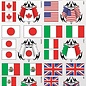 XXX Main S025  Flags Sticker Sheet