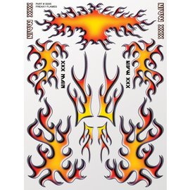 XXX Main XXXS005  Freaky Flames Sticker Sheet