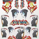XXX Main S019  Tribal Death Sticker Sheet