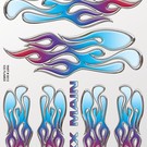 XXX Main XXXS012 Ice Flames Sticker Sheet