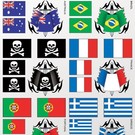 XXX Main S026  Flags 2 Sticker Sheet