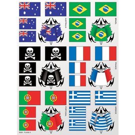 XXX Main S026  Flags 2 Sticker Sheet