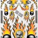 XXX Main XXXS006  Skulls O'Fire Sticker Sheet