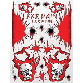 XXX Main S002  Splatter Cow Sticker Sheet
