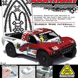 XXX Main R020  Barbed Wire Internal Graphics Sticker Sheet