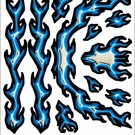 XXX Main R005  XXXtreme Volts Internal Graphics Sticker Sheet