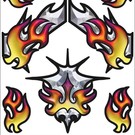 XXX Main R001  Chromal Blaze Internal Graphics Sticker Sheet
