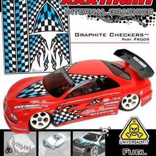 XXX Main R009  Graphite Checkers Internal Graphics Sticker Sheet