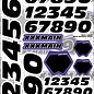 XXX Main XXXN004 Moto Number Set - Black