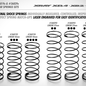 Xray XRA368175  Front Spring-Set L=40mm Progressive - 2 Stripes (2) for XB2 XB4 XT2 XT4