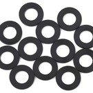 1UP Racing 1UP80301  3x6x0.25mm Precision Aluminum Shims (Black) (12)