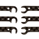 Team Associated ASC92185  FT Graphite Rear Hub Link Shim Set  B74