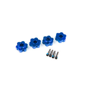 Traxxas TRA8956X  Blue Anodized Hex Wheel Hub & Screw Pins (4)