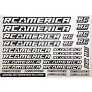 Xray RCA301 RC America Logo Decal Sheet Black & White 301