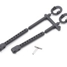 Xray XRA301333    Xray Rear Body Mount Set +1mm offset (2) with 6mm Adjustable