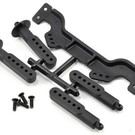 RPM R/C Products RPM81122 Adjustable Front Black Body Mounts Slash, Rustler, Stampede