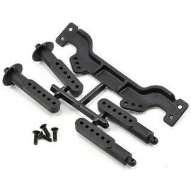 RPM R/C Products RPM81122 Adjustable Front Black Body Mounts Slash, Rustler, Stampede